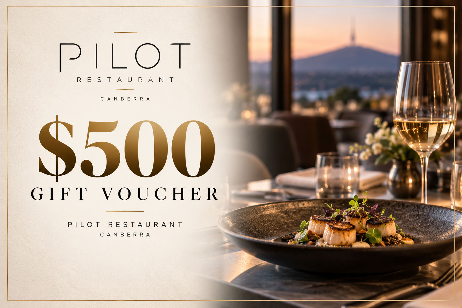 $500 Pilot Restaurant Gift Voucher